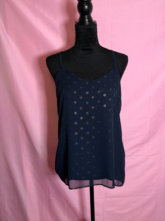 Tops - Navy Polka Dot Cami Tank Top